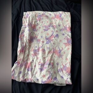Unicorn Print Flat Sheet Twin/Twin XL